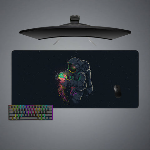 Astronaut & Space Jelly Design XXL Size Gaming Mouse Pad