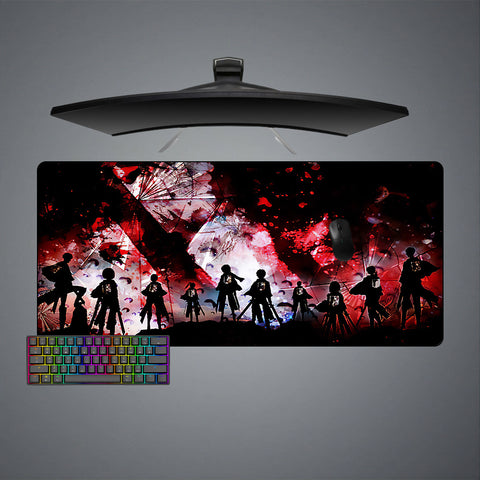 Attack on Titan Shatter Design XL Size Gaming Mouse Pad, Computer Desk Mat