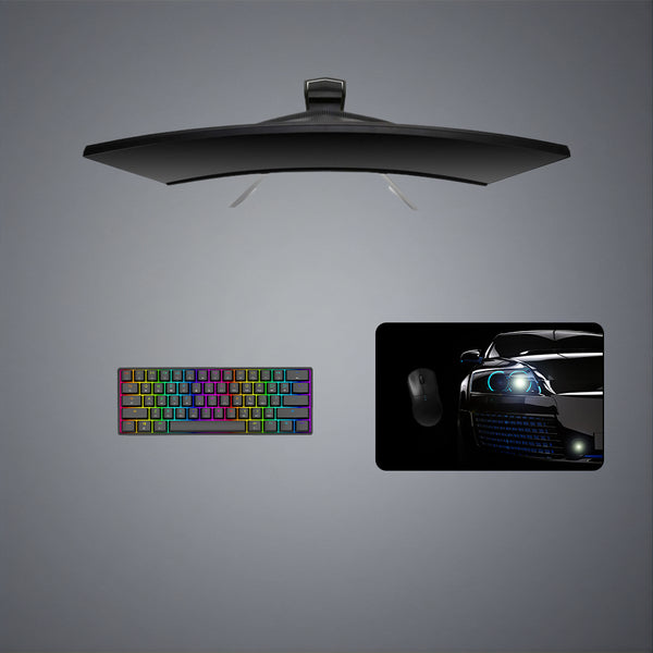 Car Front View Design Medium Size Gaming Mouse Pad, Computer Desk Mat