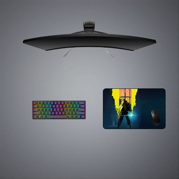 Cyberpunk Edgerunner Design Medium Size Gaming Mouse Pad, Computer Desk Mat