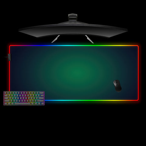 Dark Green Dots Design XL Size RGB Backlit Gaming Mouse Pad, Computer Desk Mat
