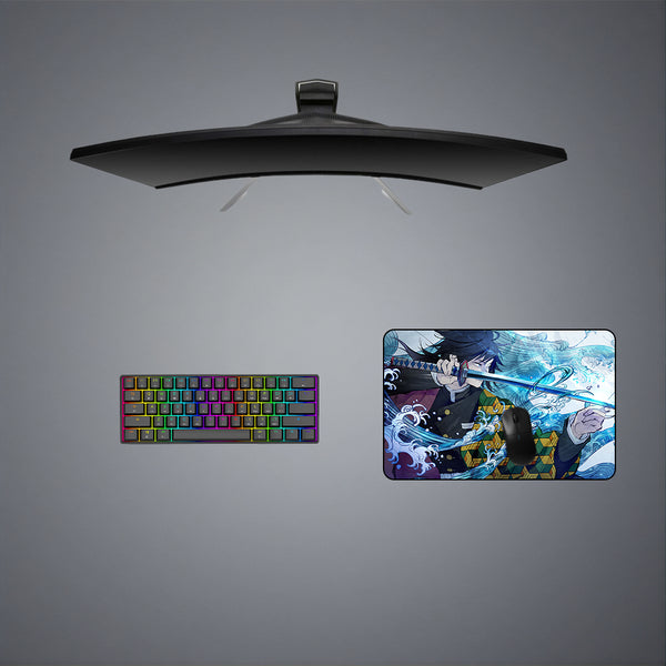 Demon Slayer Wave Design Medium Size Gaming Mouse Pad, Computer Desk Mat