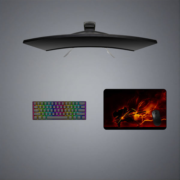 Demon Slayer Zenitsu Dark Design Medium Size Gaming Mouse Pad
