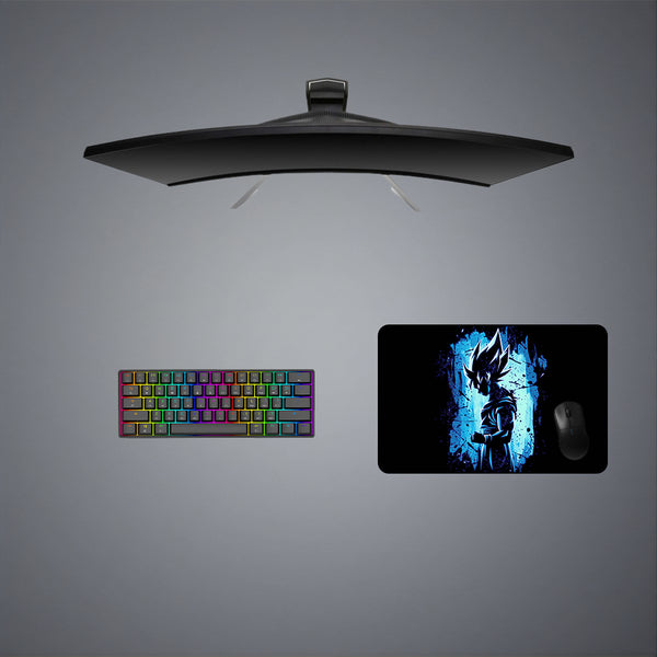 DBZ Goku Blue Aura Design Medium Size Gamer Mouse Pad