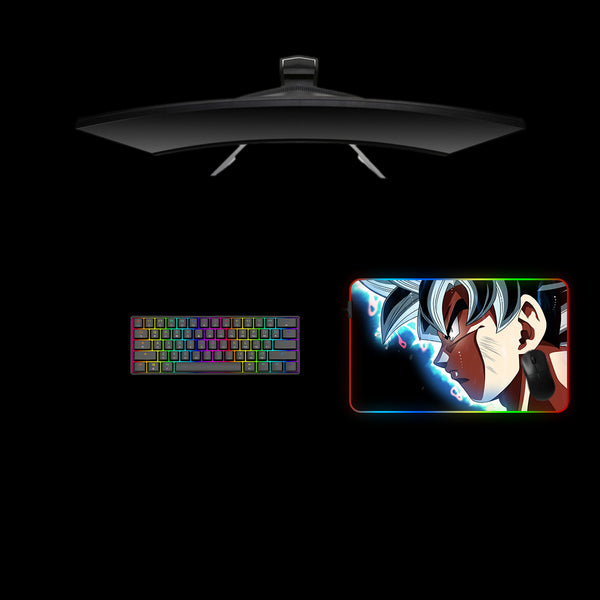 Dragon Ball Goku Right Side Design M Size RGB Backlit  Gaming Mouse Pad, Computer Desk Mat