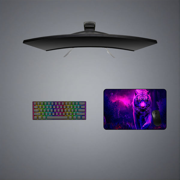 Enchanted Tiger Design Medium Size Gaming Mousepad, Computer Desk Mat