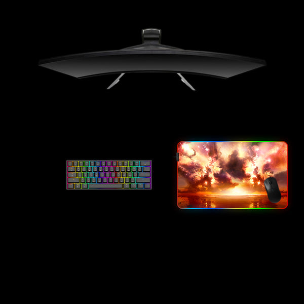 Explosion Design Medium Size RGB Lit Gaming Mouse Pad