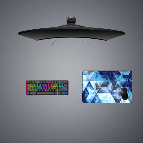 Fibonacci Blue Design Medium Size Gamer Mouse Pad