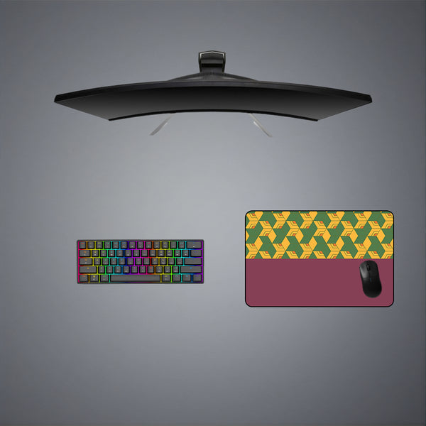 Giyu Half Haori Pattern Design Medium Size Gaming Mouse Pad