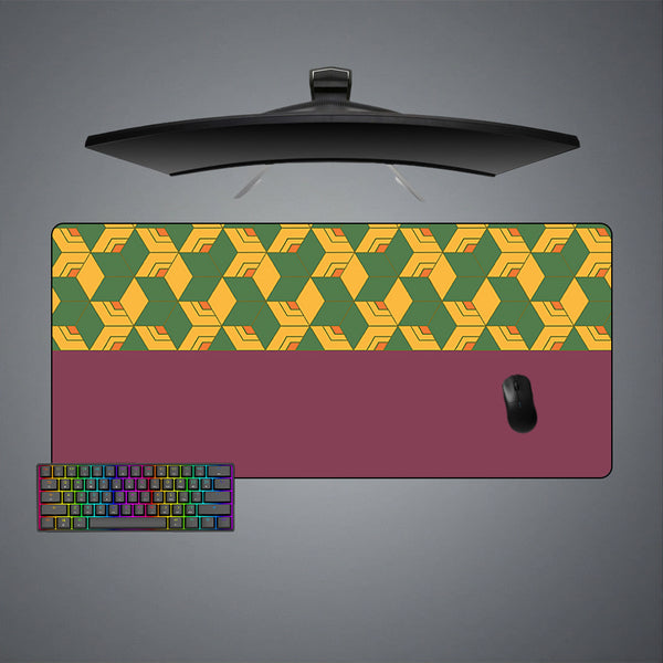 Giyu Half Haori Pattern Design XL Size Gaming Mouse Pad