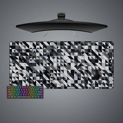 Grey Mozaic Design XL Size Gamer Mouse Pad
