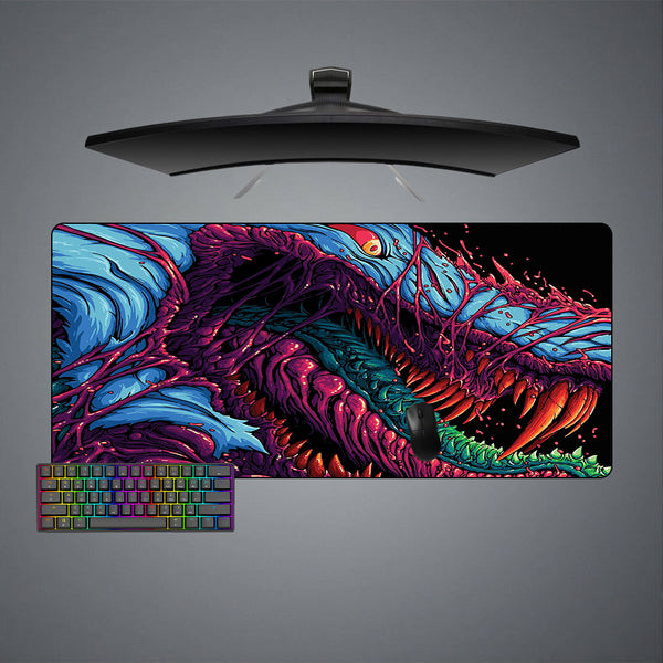 CSGO Hyperbeast Crazed Design Large Size Gamer Mouse Pad, Computer Desk Mat