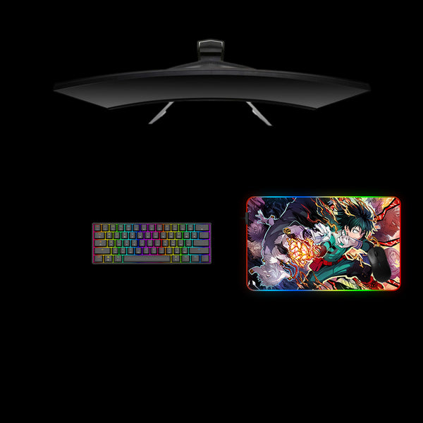 My Hero Academia Action Design Medium Size RGB Gaming Mousepad