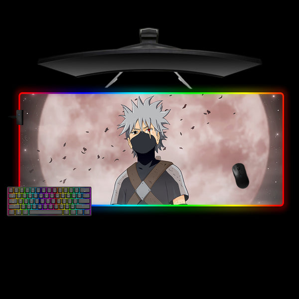 Naruto Kakashi Moon Design XL Size RGB Backlit Gaming Desk Pad
