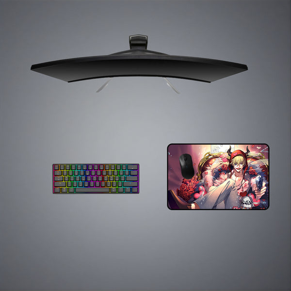 One Piece Donquixote Rosinante Design M Size Gaming Mouse Pad, Computer Desk Mat