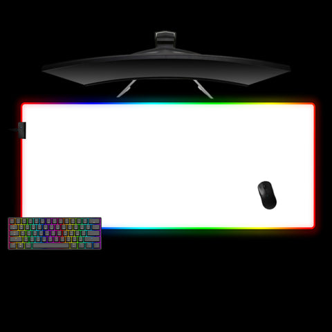 Pure White Design XXL Size RGB Backlit Gamer Mouse Pad