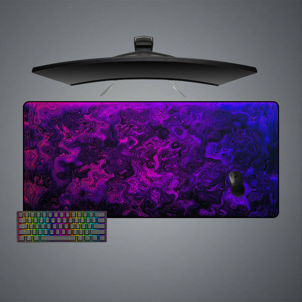 Abstract Art Purple Flow Gamer Mousepad Computer Desk Mat