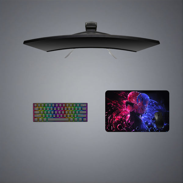 Re:Zero Ram & Rem Design Medium Size Gamer Mouse Pad