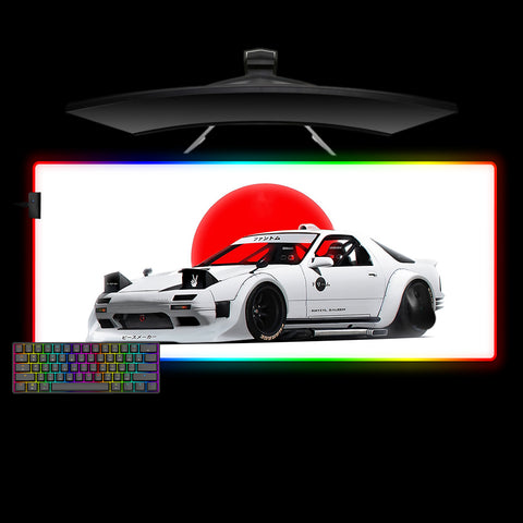 RX-7 Design XL Size RGB Light Gaming Mouse Pad