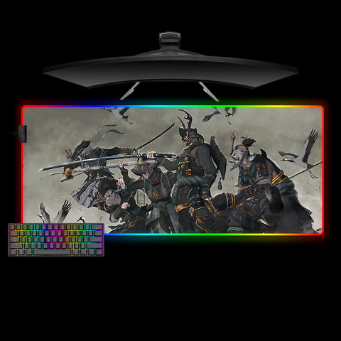 Samurai Squad Design XXL Size RGB Illuminated Gaming Mousepad