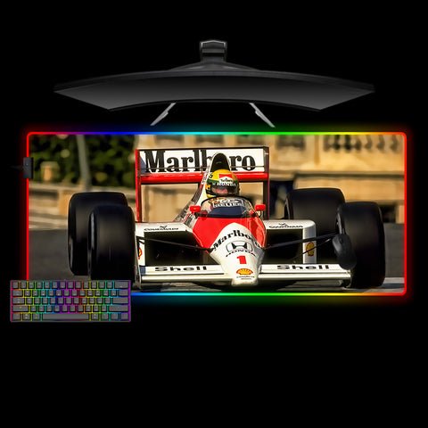 Senna at Monaco Design XXL Size RGB Lit Gaming Mousepad