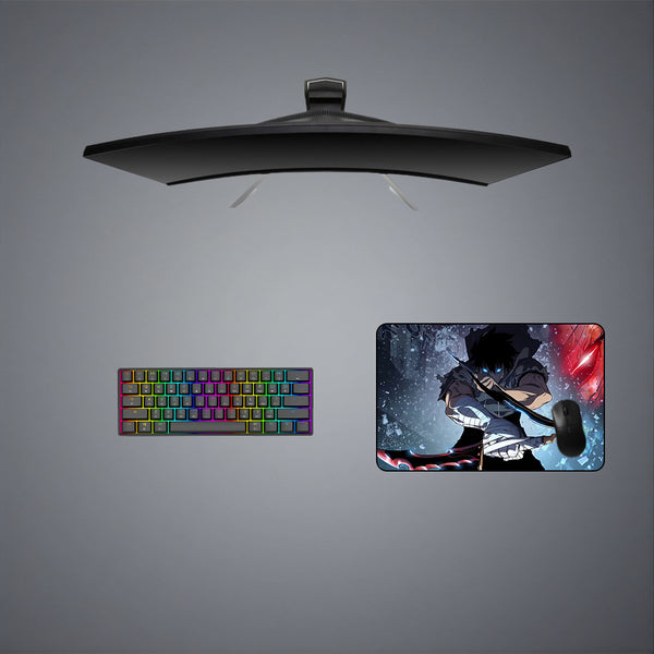 Sung Jin Woo Dagger Design Medium Size Gamer Mouse Pad