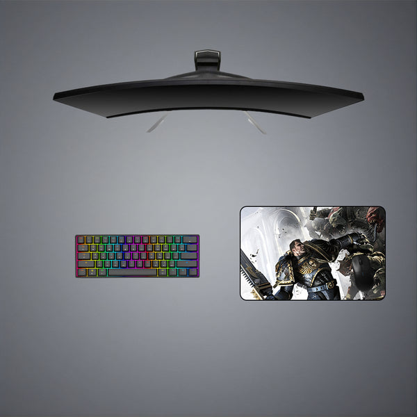 Space Marine vs. Orks Design Medium Size Gamer Mousepad
