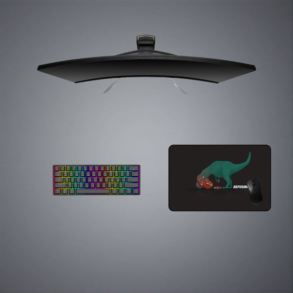 T-Rex Bomb Defuse Design Medium Size Gamer Mouse Pad