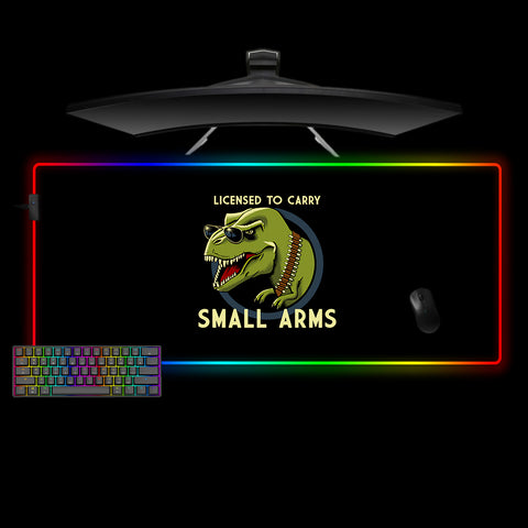 T-Rex Warfare Design XXL Size RGB Lights Gaming Mousepad