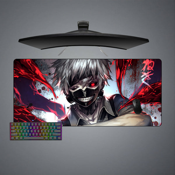 Tokyo Ghoul Ken Tendrils Design XL Size Gaming Mouse Pad, Computer Desk Mat