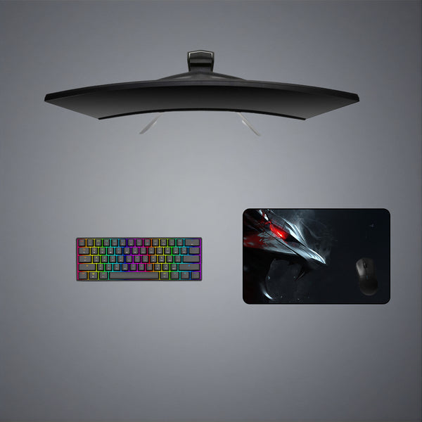Witcher Wolf Side Design Medium Size Gamer Mouse Pad, Computer Desk Mat