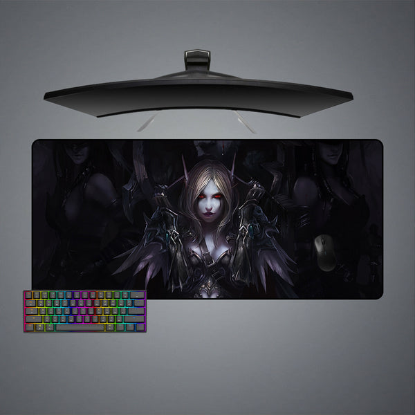 WoW Sylvanas Design XL Size Gaming Mouse Pad, Computer Desk Mat