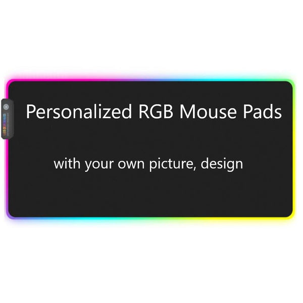 Custom Design Personalized RGB Gamer Mouse Pad Large Computer Desk Mat