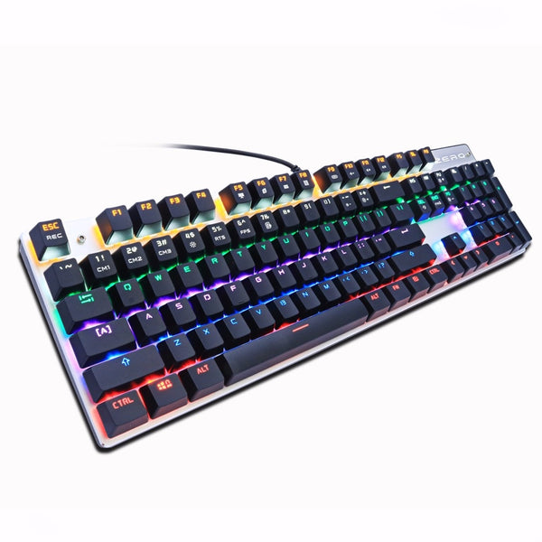 Metoo Zero Aluminum Base Gaming Mechanical Keyboard 87, 104 Key
