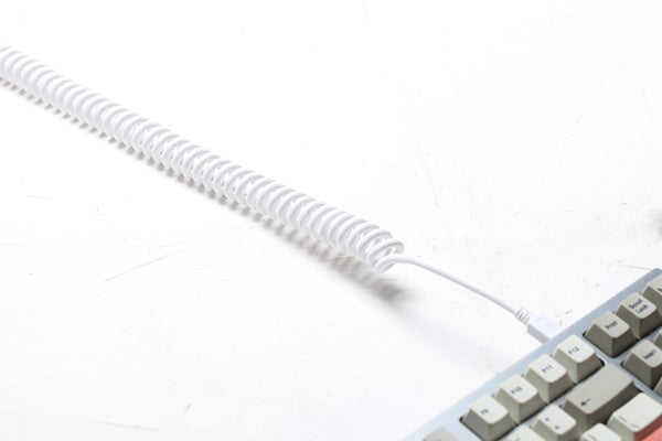 Coiled Cable for Mechanical Keyboards USB A to USB Mini/Micro/Type C Adapter Wire
