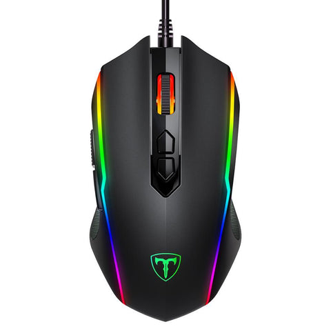 RGB Wired FPS Gaming Mouse with Dedicated Rapid Fire Key, 8 Buttons, 7200 DPI - Top View