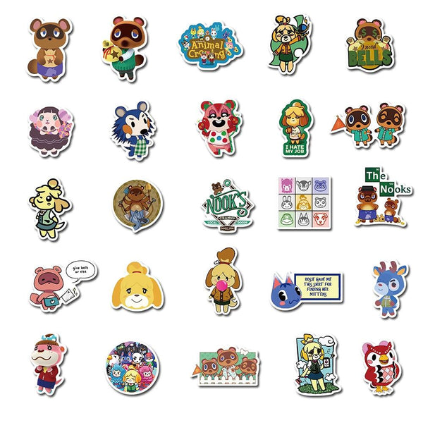 Animal Crossing Game Stickers, Decals - 10/50 Piece