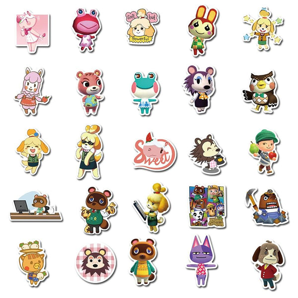 Animal Crossing Game Stickers, Decals - 10/50 Piece