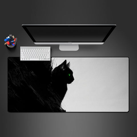 Black Cat Paint Design XXL Mousepad