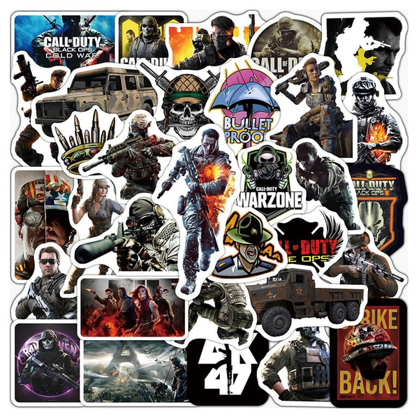 Call of Duty Game Stickers, Decals - 10/30/50 Piece