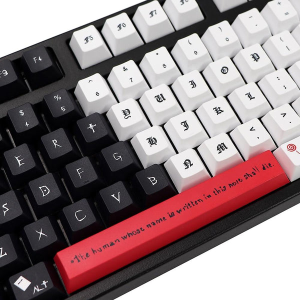 Death Note Design 126 Key PBT Keycaps Set for Cherry MX Switches