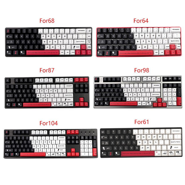 Death Note Design 126 Key PBT Keycaps Set for Cherry MX Switches