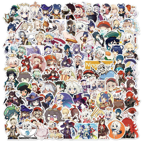 Gensin Impact Game Stickers, Decals - 10/50/100 Piece