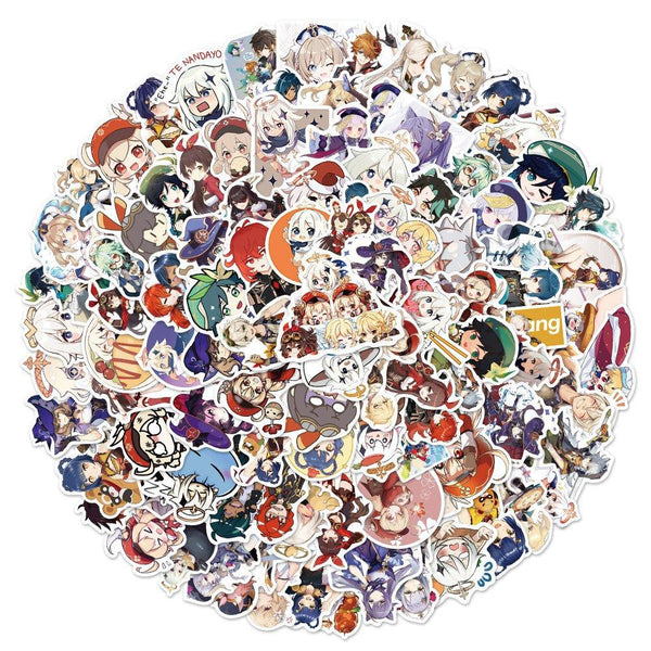 Gensin Impact Game Stickers, Decals - 10/50/100 Piece