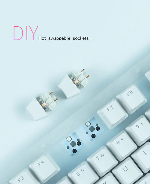 K87 Wired Mechanical Keyboard Transparent RGB