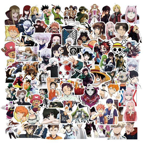 Anime Mixed Stickers, Decals - 10/50/100 Piece