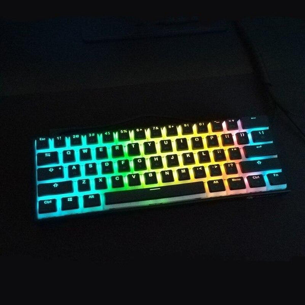 MK61 Gaming Keyboard RGB Backlit Hot Swappable Gateron Switches Type-C Wired