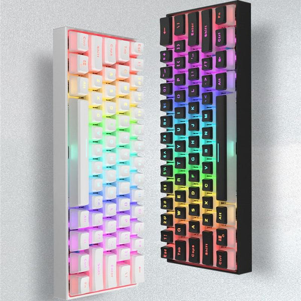 MK61 Gaming Keyboard RGB Backlit Hot Swappable Gateron Switches Type-C Wired