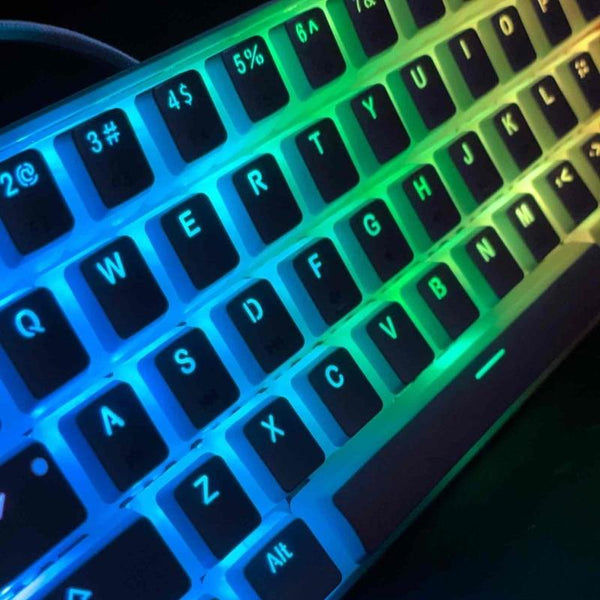 MK61 Gaming Keyboard RGB Backlit Hot Swappable Gateron Switches Type-C Wired