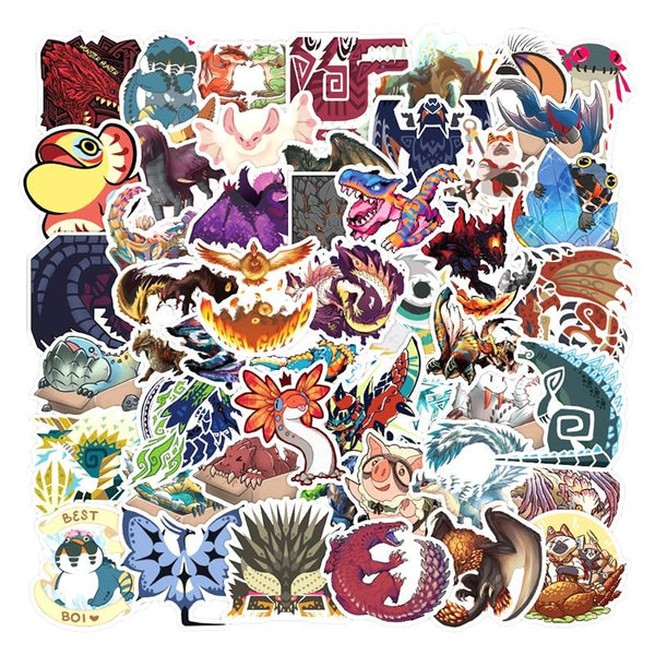 Monster Hunter Game Stickers, Decals